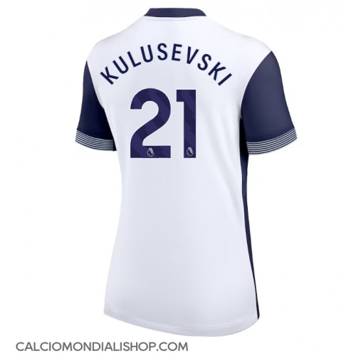 Maglie da calcio Tottenham Hotspur Dejan Kulusevski #21 Prima Maglia Femminile 2024-25 Manica Corta